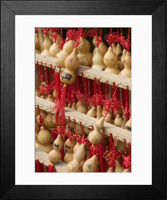 Framed Print : China, Chongqing Province, Chongqing, Ciqikou Ancient Town, Souvenir Miniature Gourds
