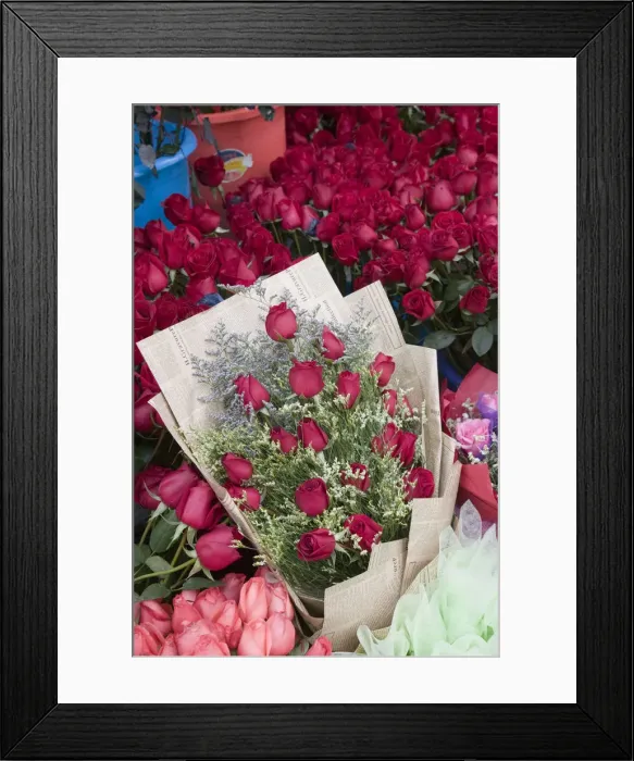 Framed Print : China, Chongqing Province, Yangtze River, Chongqing, Flower Market, Flowers for Sale Framed Print : China, Chongqing Province, Yangtze River, Chongqing, Flower Market, Flowers for Sale