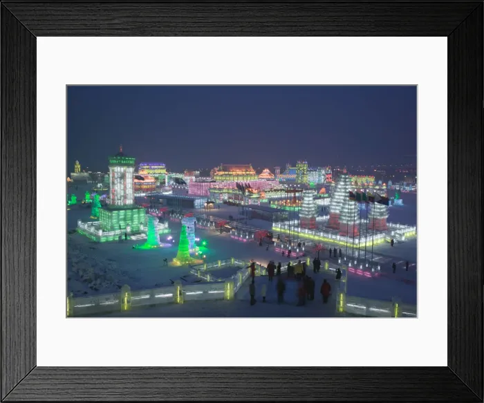 Framed Print : China, Heilongjiang, Harbin, Haerbin Ice and Snow World Festival Framed Print : China, Heilongjiang, Harbin, Haerbin Ice and Snow World Festival