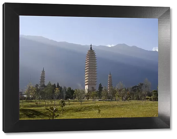 Dali Three Pagodas (San Ta Si), Dali, Yunnan Province, China