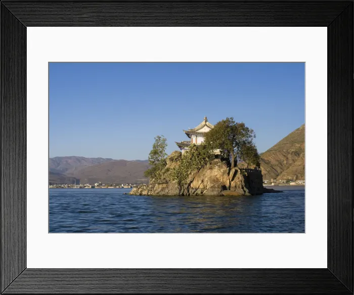 Framed Print : Putuo Dao Island Temple, Erhai Hu Lake, Dali, Yunnan Province, China Framed Print : Putuo Dao Island Temple, Erhai Hu Lake, Dali, Yunnan Province, China