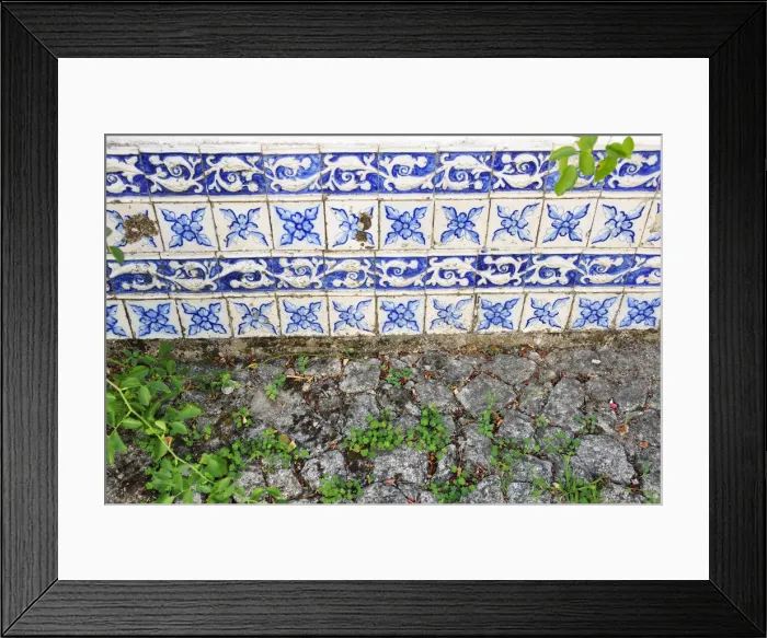 Framed Print : Tiles of an old house near Cinfaes do Douro. Douro region, Portugal Framed Print : Tiles of an old house near Cinfaes do Douro. Douro region, Portugal