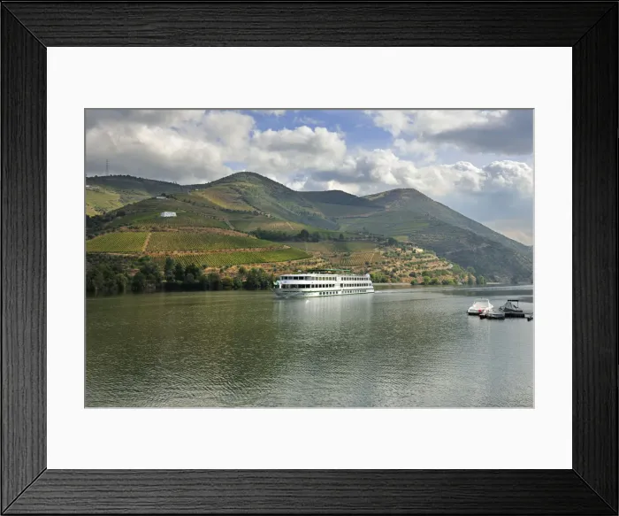 Framed Print : An hotel-ship at the Douro river. Portugal Framed Print : An hotel-ship at the Douro river. Portugal