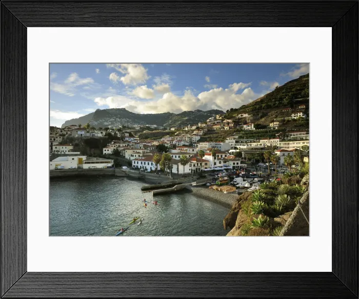 Framed Print : Camara de Lobos and the fishing port. Madeira Framed Print : Camara de Lobos and the fishing port. Madeira