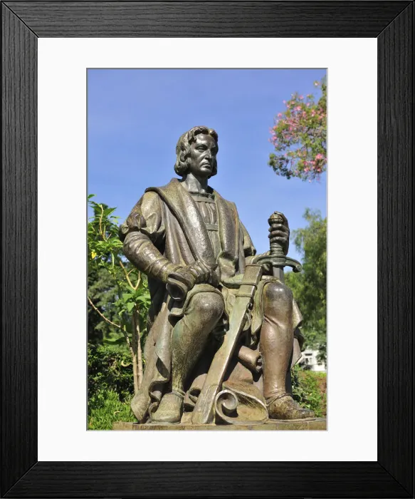 Framed Print : Christopher Columbus (Cristovao Colombo) statue. Funchal, Madeira Framed Print : Christopher Columbus (Cristovao Colombo) statue. Funchal, Madeira