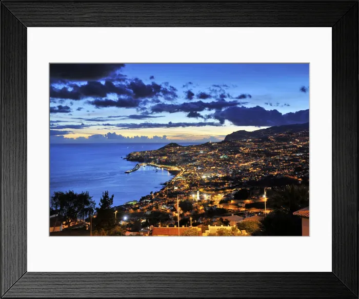 Framed Print : Funchal at sunset. Madeira, Portugal Framed Print : Funchal at sunset. Madeira, Portugal