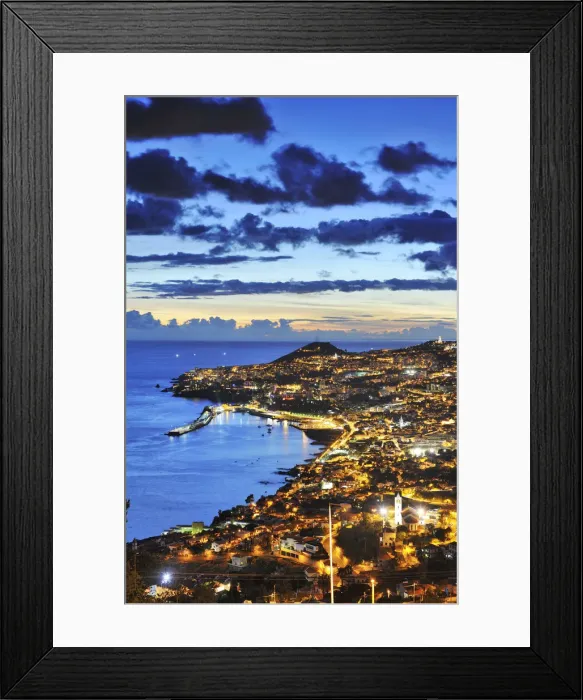 Framed Print : Funchal at sunset. Madeira, Portugal Framed Print : Funchal at sunset. Madeira, Portugal