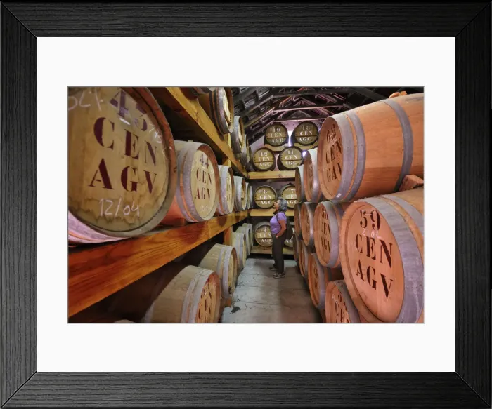Framed Print : Sugar cane brandy cellar. Porto da Cruz. Madeira, Portugal (MR) Framed Print : Sugar cane brandy cellar. Porto da Cruz. Madeira, Portugal (MR)