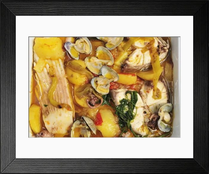 Framed Print : Fish stew (Caldeirada a Fragateiro). Portugal Framed Print : Fish stew (Caldeirada a Fragateiro). Portugal
