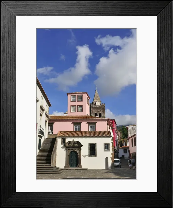 Framed Print : Historical center of Funchal. Madeira, Portugal Framed Print : Historical center of Funchal. Madeira, Portugal