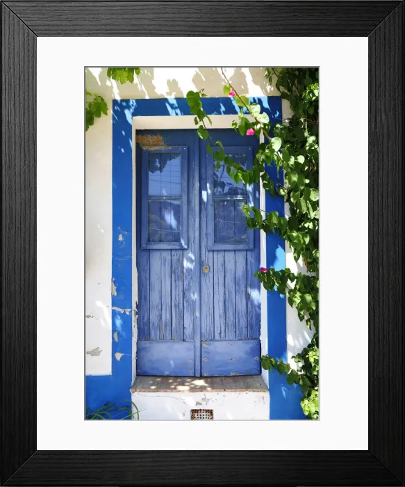 Framed Print : Traditional houses of Pomarao. Alentejo, Portugal