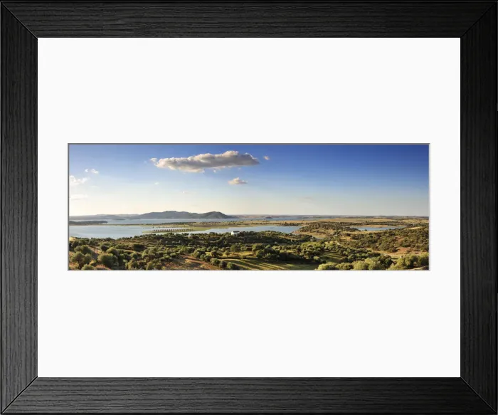 Framed Print : Alqueva dam, the largest artificial lake in Western Europe. Alentejo, Portugal Framed Print : Alqueva dam, the largest artificial lake in Western Europe. Alentejo, Portugal