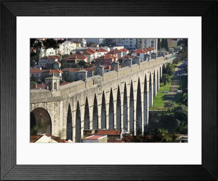 Framed Print : Aqueduto das Aguas Livres, XVIII century. Lisbon, Portugal Framed Print : Aqueduto das Aguas Livres, XVIII century. Lisbon, Portugal