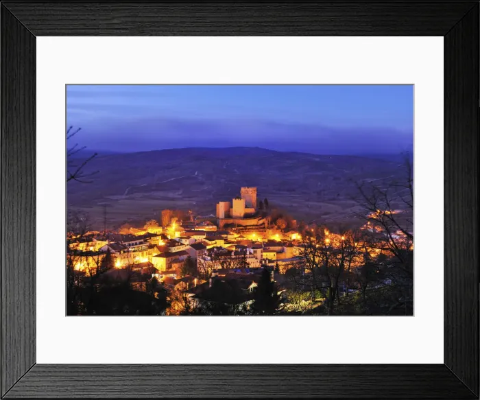 Framed Print : The medieval castle of Montalegre, dating from the 13th century, at dawn. Tras-os-Montes Framed Print : The medieval castle of Montalegre, dating from the 13th century, at dawn. Tras-os-Montes