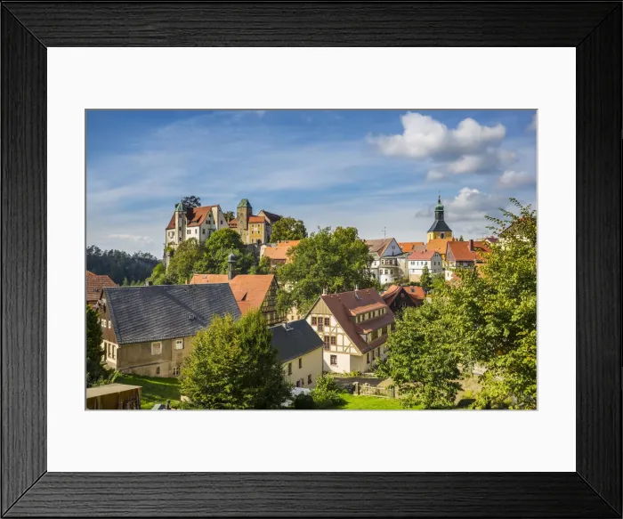 Framed Print : Hohnstein, Saxon Switzerland National Park, Saxony, Germany