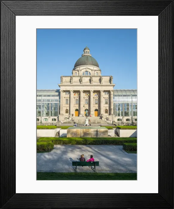 Framed Print : Bayerische Staatskanzlei, Hofgarten, Munich, Bavaria, Germany