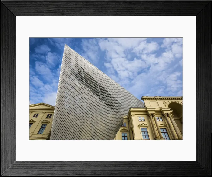 Framed Print : Extension by Daniel Libeskind, Militarhistorische Museum, Dresden, Saxony, Germany Framed Print : Extension by Daniel Libeskind, Militarhistorische Museum, Dresden, Saxony, Germany