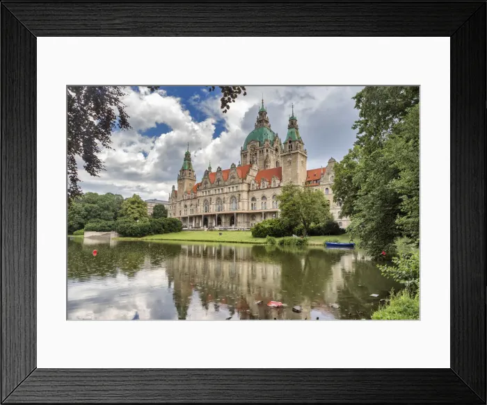 Framed Print : New City Hall, Neues Rathaus (1913), Hanover, Lower Saxony, Germany Framed Print : New City Hall, Neues Rathaus (1913), Hanover, Lower Saxony, Germany