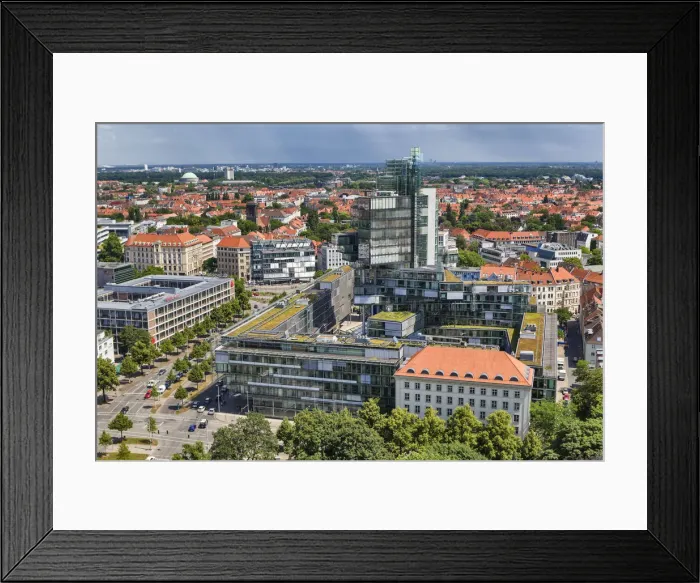 Framed Print : Cityscape, Hanover, Lower Saxony, Germany Framed Print : Cityscape, Hanover, Lower Saxony, Germany