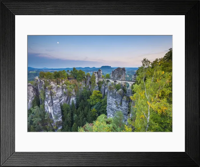 Framed Print : Bastei Bridge, Bastei, Saxon Switzerland National Park, Saxony, Germany Framed Print : Bastei Bridge, Bastei, Saxon Switzerland National Park, Saxony, Germany