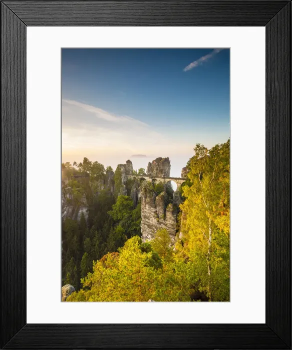Framed Print : Bastei Bridge, Bastei, Saxon Switzerland National Park, Saxony, Germany Framed Print : Bastei Bridge, Bastei, Saxon Switzerland National Park, Saxony, Germany