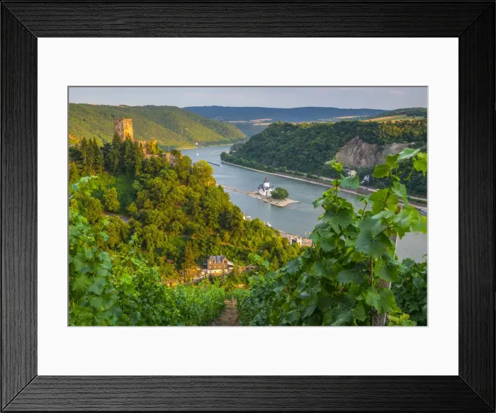 Framed Print : Germany, Rhineland Palatinate, River Rhine, Kaub, Burg Gutenfels or Kaub Castle Framed Print : Germany, Rhineland Palatinate, River Rhine, Kaub, Burg Gutenfels or Kaub Castle