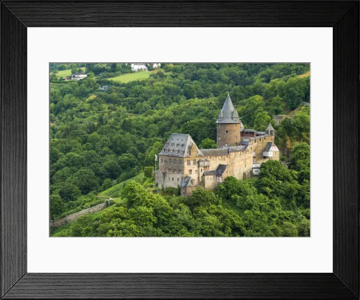Framed Print : Germany, Rhineland Palatinate, Bacharach, Burg Stahleck (Stahleck Castle) Framed Print : Germany, Rhineland Palatinate, Bacharach, Burg Stahleck (Stahleck Castle)