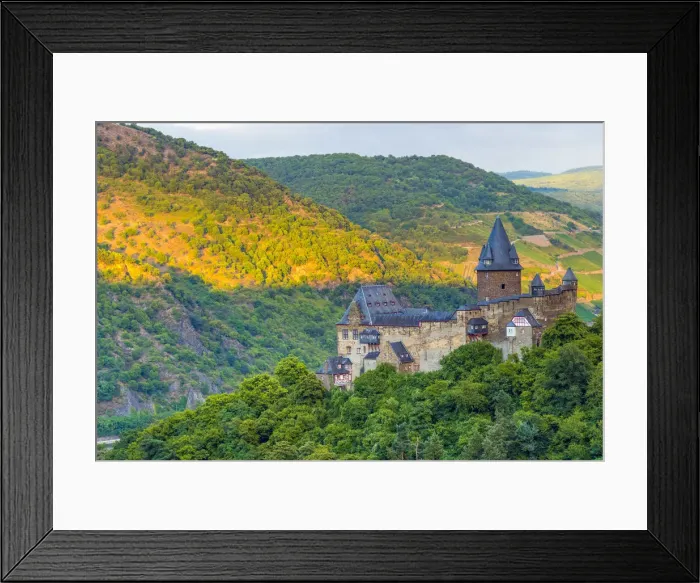 Framed Print : Germany, Rhineland Palatinate, Bacharach, Burg Stahleck (Stahleck Castle)