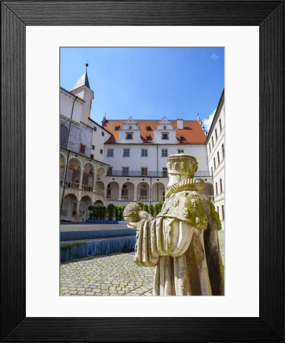 Framed Print : Interior courtyard, Neuburg Castle, Neuburg an der Donau, Upper Bavaria, Germany Framed Print : Interior courtyard, Neuburg Castle, Neuburg an der Donau, Upper Bavaria, Germany