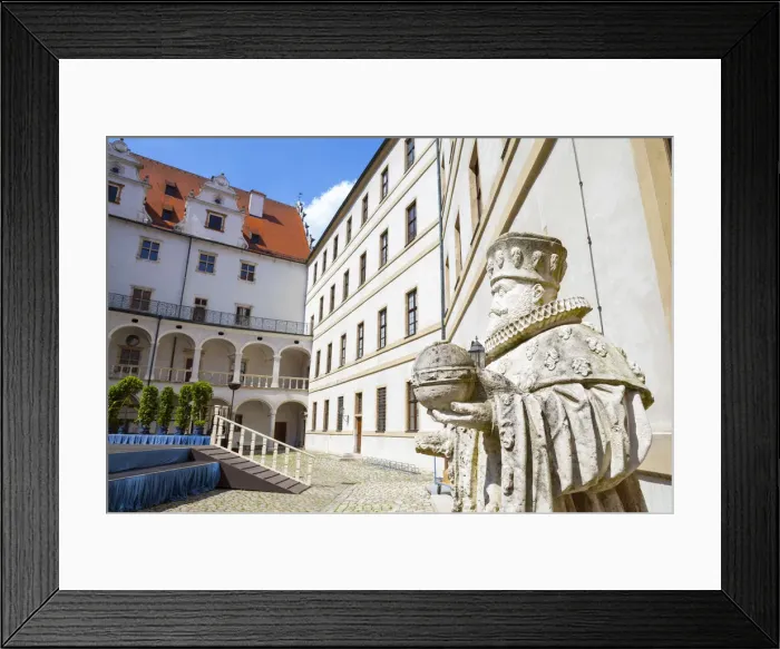 Framed Print : Interior courtyard, Neuburg Castle, Neuburg an der Donau, Upper Bavaria, Germany Framed Print : Interior courtyard, Neuburg Castle, Neuburg an der Donau, Upper Bavaria, Germany