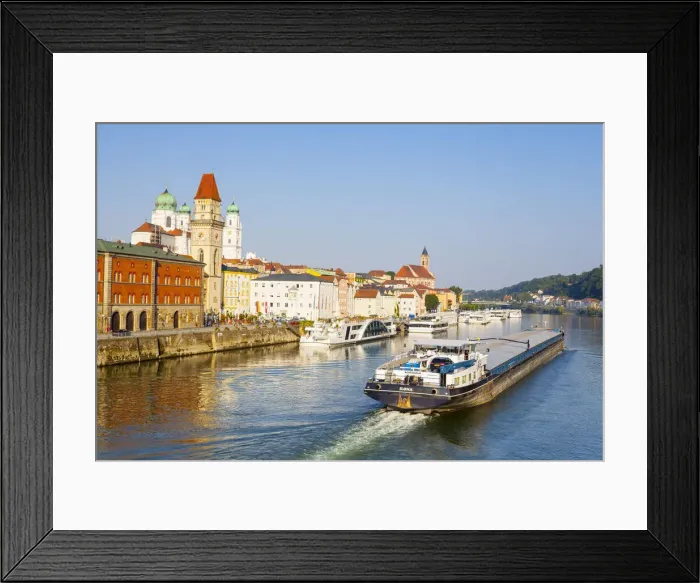 Framed Print : Old Town Skyline & The River Danube, Passau, Lower Bavaria, Bavaria, Germany Framed Print : Old Town Skyline & The River Danube, Passau, Lower Bavaria, Bavaria, Germany