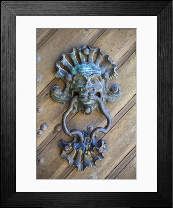 Framed Print : Ornate Door-Knocker, Neuburg Castle, Neuburg an der Donau, Upper Bavaria, Germany Framed Print : Ornate Door-Knocker, Neuburg Castle, Neuburg an der Donau, Upper Bavaria, Germany