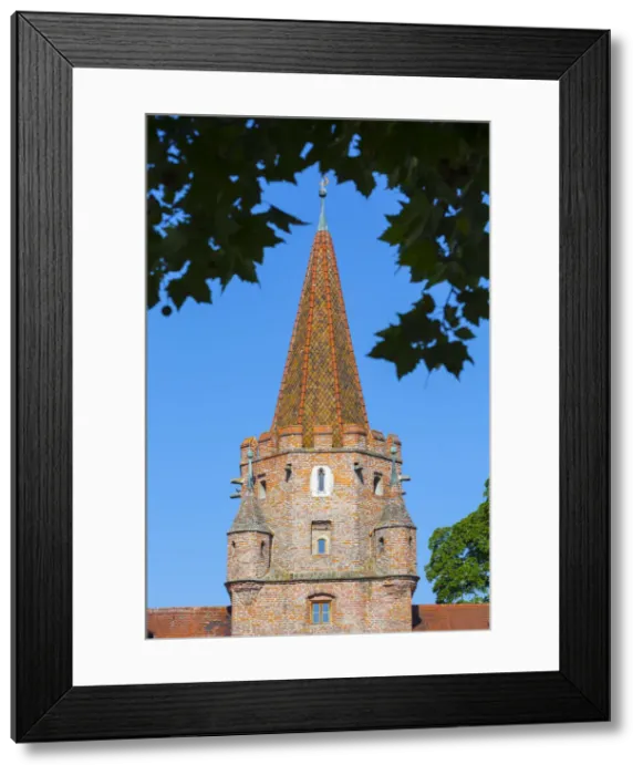 Framed Print : Kreuztor Gate, Old Town, Ingolstadt, Upper Bavaria, Germany