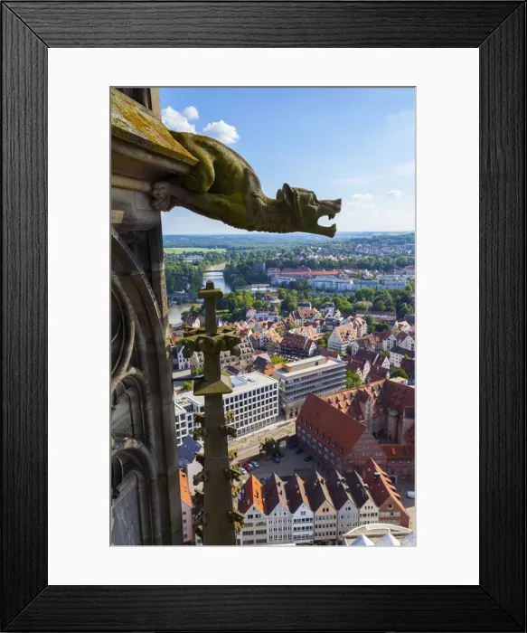 Framed Print : Elevated view over Ulm Cathedral & Old Town, Ulm, Baden-Wurttemberg, Germany Framed Print : Elevated view over Ulm Cathedral & Old Town, Ulm, Baden-Wurttemberg, Germany