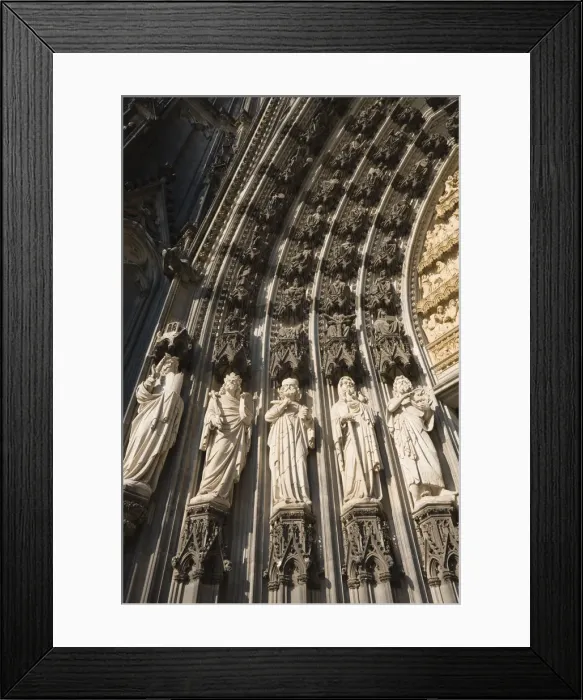 Framed Print : Germany, Rhineland-Westphalia, Cologne, Cologne Cathedral, Kolner Dom, front entrance