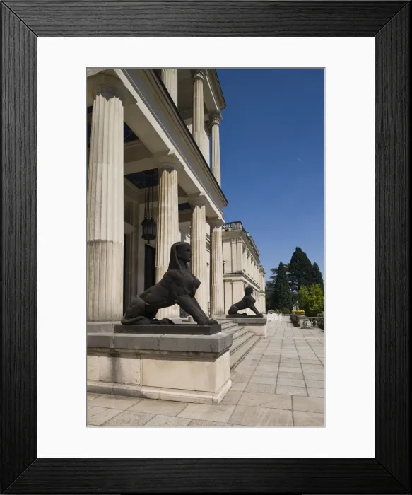 Framed Print : Germany, Rhineland-Westphalia, Ruhr Basin, Essen, Villa Hugel, estate of the Krupp Framed Print : Germany, Rhineland-Westphalia, Ruhr Basin, Essen, Villa Hugel, estate of the Krupp