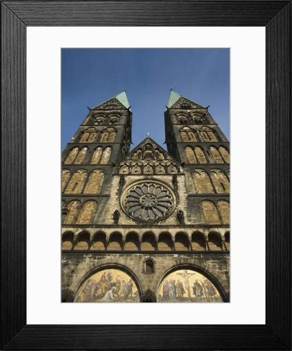 Framed Print : Germany, State of Bremen, Bremen, Dom St. Petri cathedral