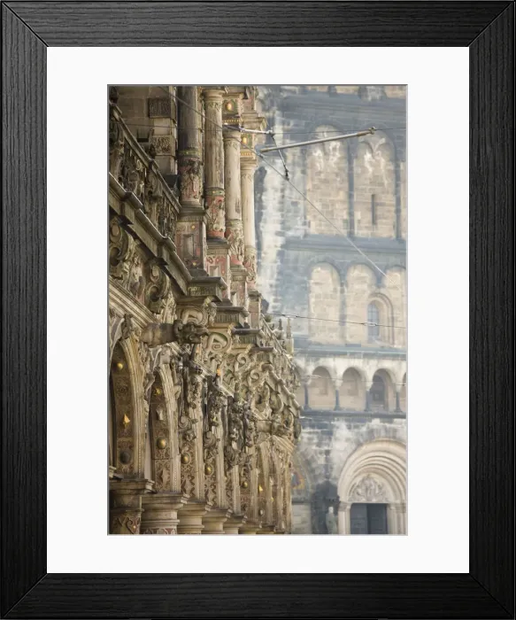 Framed Print : Germany, State of Bremen, Bremen, detail of the Town Hall Framed Print : Germany, State of Bremen, Bremen, detail of the Town Hall