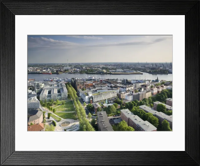 Framed Print : Germany, State of Hamburg, Hamburg, Harbour Framed Print : Germany, State of Hamburg, Hamburg, Harbour