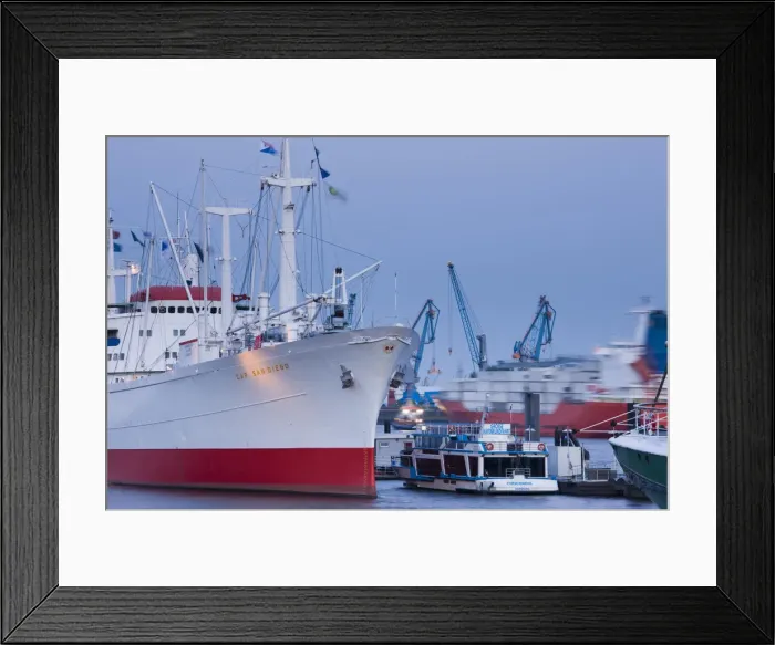 Framed Print : Germany, State of Hamburg, Hamburg, Museum Ship Cap San Diego Framed Print : Germany, State of Hamburg, Hamburg, Museum Ship Cap San Diego