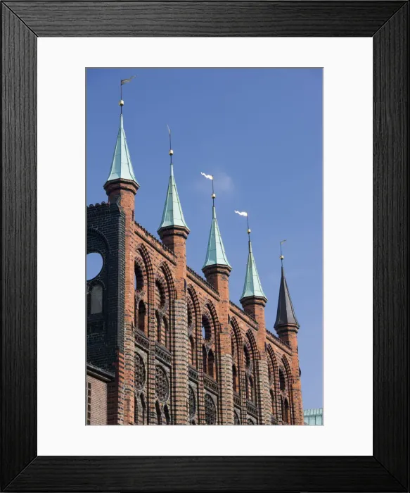 Framed Print : Germany, Schleswig-Holstein, Lubeck, Town Hall Framed Print : Germany, Schleswig-Holstein, Lubeck, Town Hall