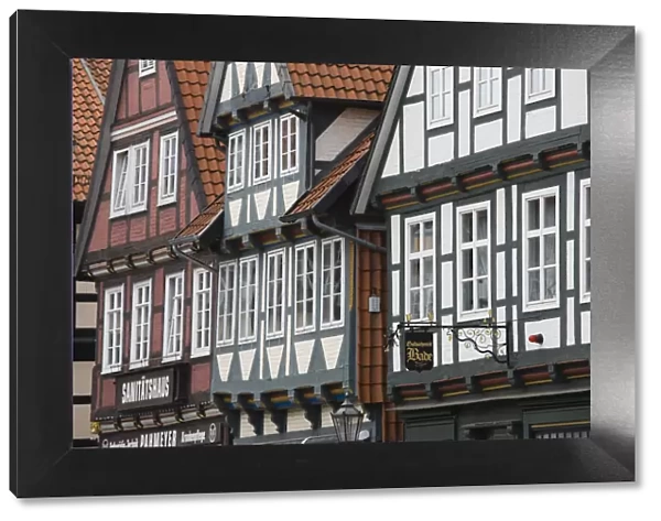 Germany, Lower Saxony, Celle, Old Timbered houses
