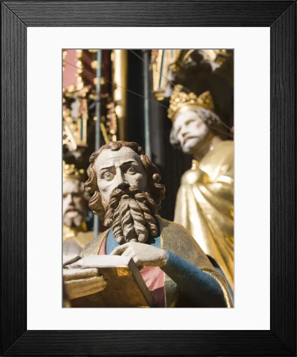 Framed Print : Germany, Bayern / Bavaria, Nuremberg, Hauptmarkt Square, Fountain Framed Print : Germany, Bayern / Bavaria, Nuremberg, Hauptmarkt Square, Fountain