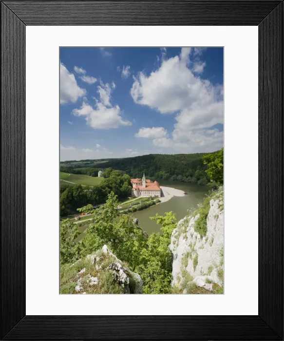Framed Print : Germany, Bayern / Bavaria, Weltenburg, Klosterschenke Weltenburg monastery by the Danube Framed Print : Germany, Bayern / Bavaria, Weltenburg, Klosterschenke Weltenburg monastery by the Danube