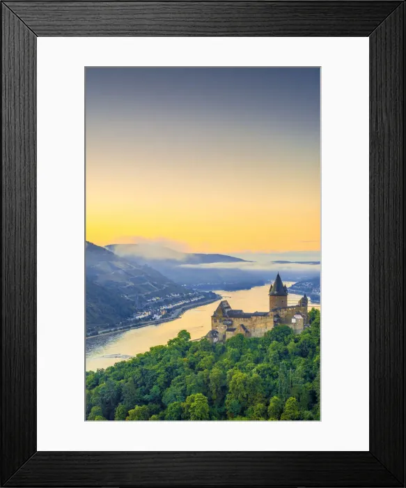 Framed Print : Germany, Rhineland Palatinate, Bacharach, Burg Stahleck (Stahleck Castle), River Rhine Framed Print : Germany, Rhineland Palatinate, Bacharach, Burg Stahleck (Stahleck Castle), River Rhine