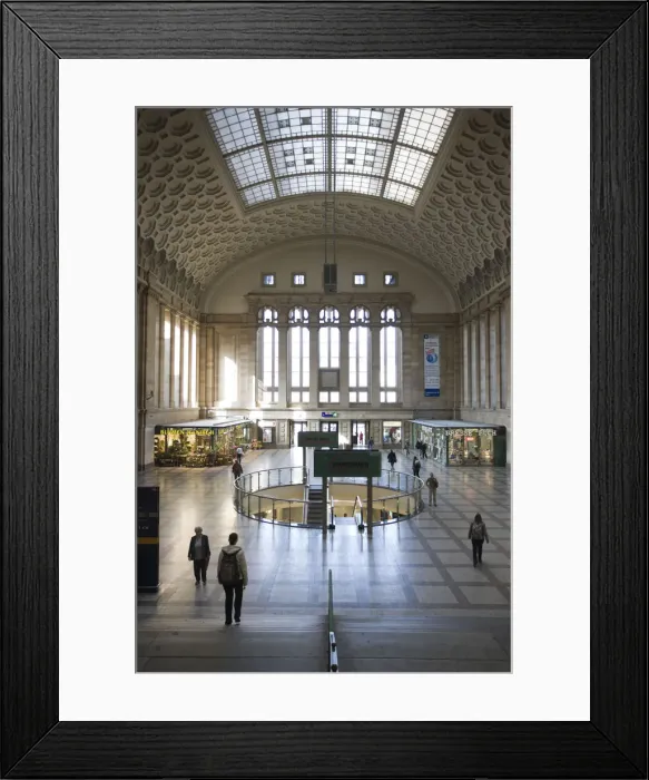Framed Print : Germany, Saxony, Leipzig, Main Train Station, shopping mall Framed Print : Germany, Saxony, Leipzig, Main Train Station, shopping mall