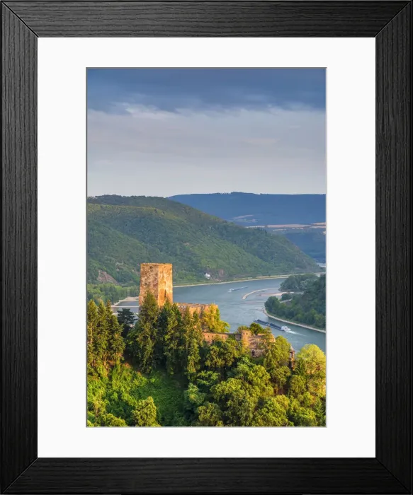 Framed Print : Germany, Rhineland Palatinate, River Rhine, Kaub, Burg Gutenfels or Kaub Castle Framed Print : Germany, Rhineland Palatinate, River Rhine, Kaub, Burg Gutenfels or Kaub Castle
