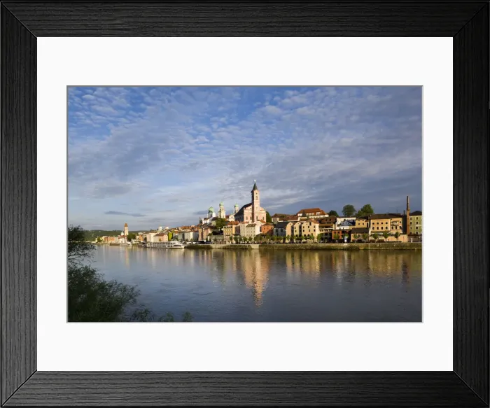 Framed Print : Germany, Bayern / Bavaria, Passau, Danube River, St. Paul church Framed Print : Germany, Bayern / Bavaria, Passau, Danube River, St. Paul church