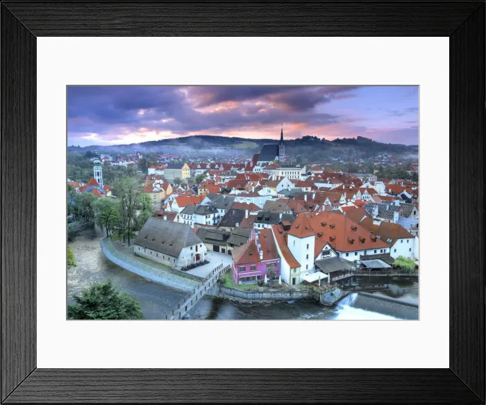 Framed Print : Czech Republic, South Bohemia, Cesky Krumlov