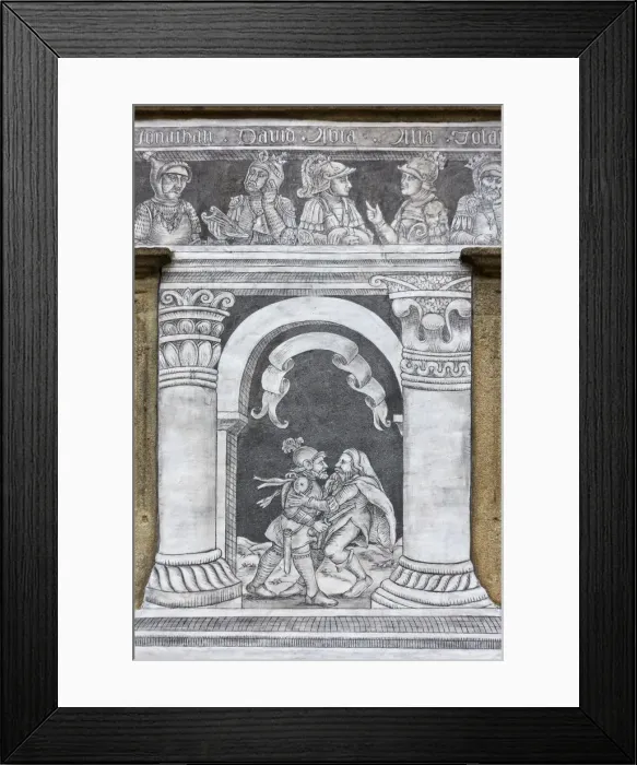 Framed Print : Czech Republic, South Moravia, Slavonice, Sgraffito buildings Framed Print : Czech Republic, South Moravia, Slavonice, Sgraffito buildings